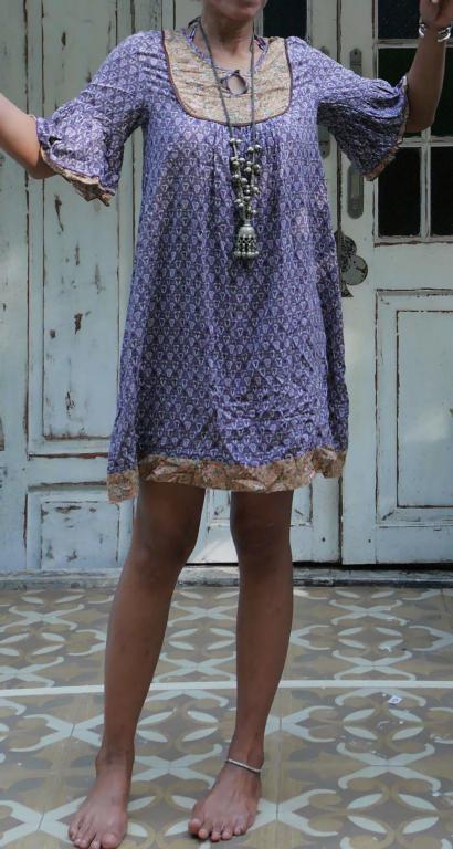 vintage indian cotton gauze dress