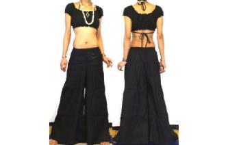 ETHNIC SILK HIPSTER BOHO PANTS HIPPIE TROUSERS P51 Image