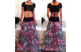 ETH BOHO CULOTTE HIPSTER HIPPIE PANTS TROUSERS P61 Image