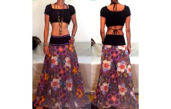 ETH BOHO CULOTTE HIPSTER HIPPIE PANTS TROUSERS P62 Image