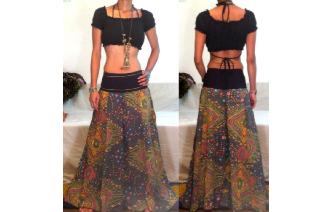 ETH BOHO CULOTTE HIPSTER HIPPIE PANTS TROUSERS P63 Image