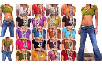 GYPSY BOHO BELLY DANCE HIPPIE SHIRT BROUSE TOP T7 Image