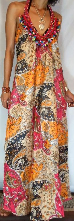 * FREE WORLDWIDE SHIPPING * No Minimum Order - Vtg ETHNIC PAISLEY ...