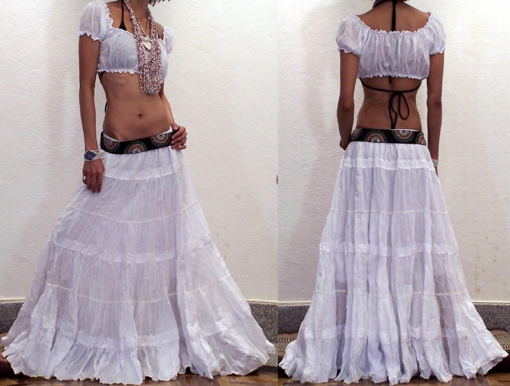 White lace gypsy skirt new arrivals