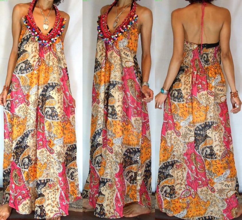 * FREE WORLDWIDE SHIPPING * No Minimum Order - Vtg ETHNIC PAISLEY ...