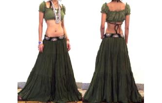 URBAN BOHO TIERED GYPSY HIPPIE SKIRT DRESS 8-18 S6 Image