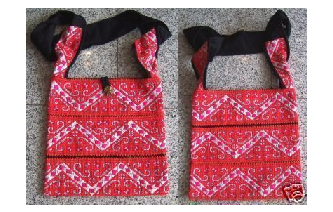 VTG HEMP EMBROIDERED SHOULDER BAG B4 Image