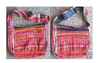 VTG HEMP EMBROIDERED SHOULDER BAG B11 Image