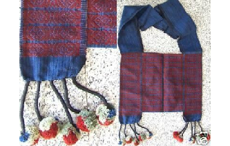 VTG HEMP EMBROIDERED SHOULDER BAG B16 Image