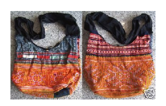 VTG HEMP EMBROIDERED SHOULDER BAG B18 Image
