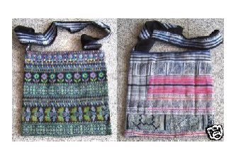VTG HEMP EMBROIDERED SHOULDER BAG B20 Image