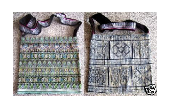 VTG HEMP EMBROIDERED SHOULDER BAG B21 Image