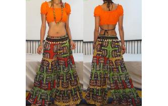 GYPSY HIPPIE 70's BELL BOTTOM PANTS TROUSERS P58 Image