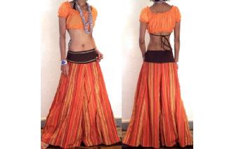 HIPPY CULOTTE HIPSTER HIPPIE PANTS TROUSERS 12 P48 Image