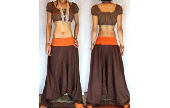GYPSY BOHO INDIAN RAYON HAREM YOGA TROUSERS 14 H7 Image