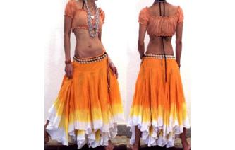 GYPSY HIPPY BOHO PIXIE 500" CIRCLE HIPPIE SKIRT F7 Image