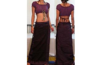 GYPSY BOHO SILK BATIK WRAP SARONG HIPPIE SKIRT Z31 Image