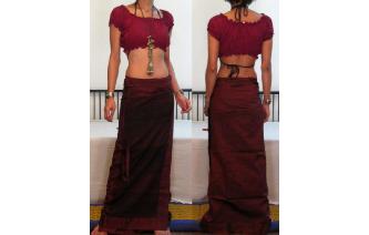 GYPSY BOHO SILK BATIK WRAP SARONG HIPPIE SKIRT Z32 Image