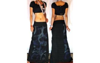 GYPSY BOHO SILK BATIK WRAP SARONG HIPPIE SKIRT Z4 Image