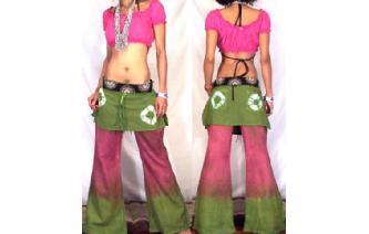 GYPSY BOHO HIPPIE TIEDYE PANTS TROUSERS SKIRT Q25 Image