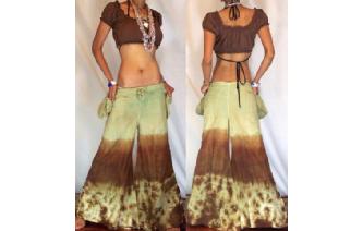 HIPPIE 70's 2 POCKETS FLARE LOW RISE TROUSERS FP6 Image