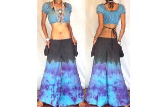 HIPPIE 70's 2 POCKETS FLARE LOW RISE TROUSERS FP8 Image