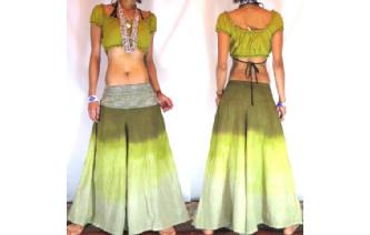 BOHO TIEDYE BELLBOTTOMS HIPPIE PANTS TROUSERS FP12 Image