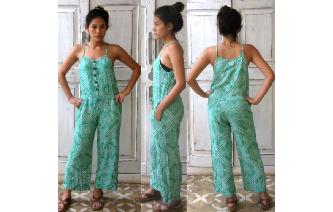 ETHNIC VINTAGE 70'S BOHO TITICACA HIPPIE JUMPSUIT Image