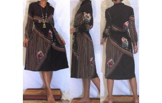 VINTAGE 70'S LONG SLEEVES SECRETARY DRESS Image