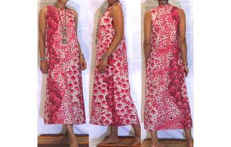 VINTAGE 70'S EHTNIC HAWAIIAN HIPPIE MAXI DRESS Image