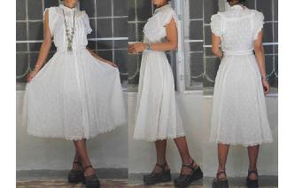 VINTAGE GUNNE SAX SAN FANCISCO BOHO SHEERS DRESS Image
