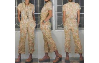 ETHNIC VINTAGE TRIBAL PRINTED HIPPIE BOHO JUMPSUIT Image