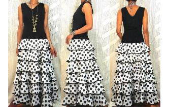 vintage riffle flamenco dance maxi boho sexy dress Image