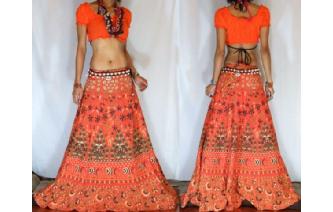 GYPSY BOHO HIPPY LONG WRAP SARONG HIPPIE SKIRT X10 Image